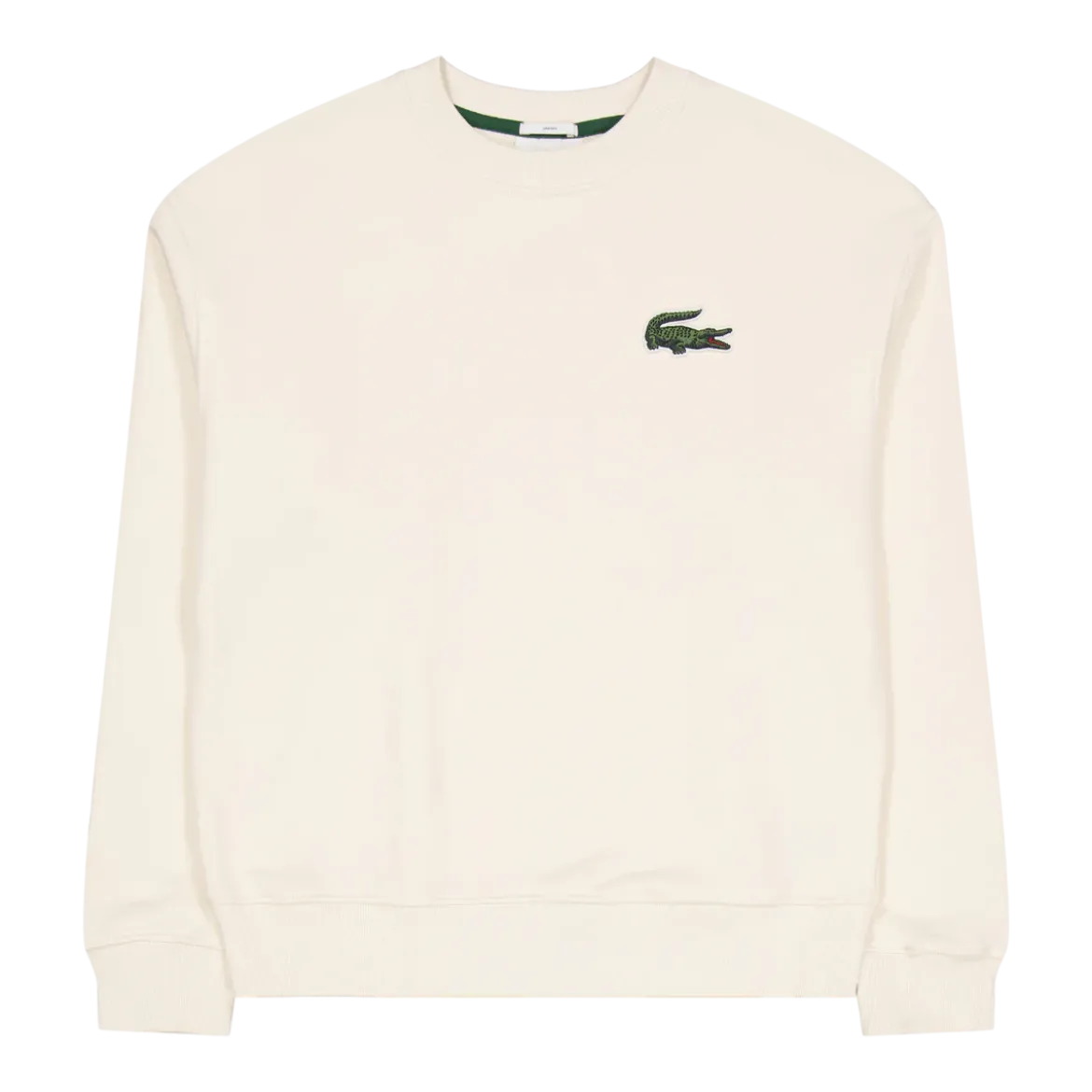 Lacoste Miesten Collegepaita, BRUSHED COTTON FLEEX JOGGER SWEATSHIRT Luonnonvalkoinen