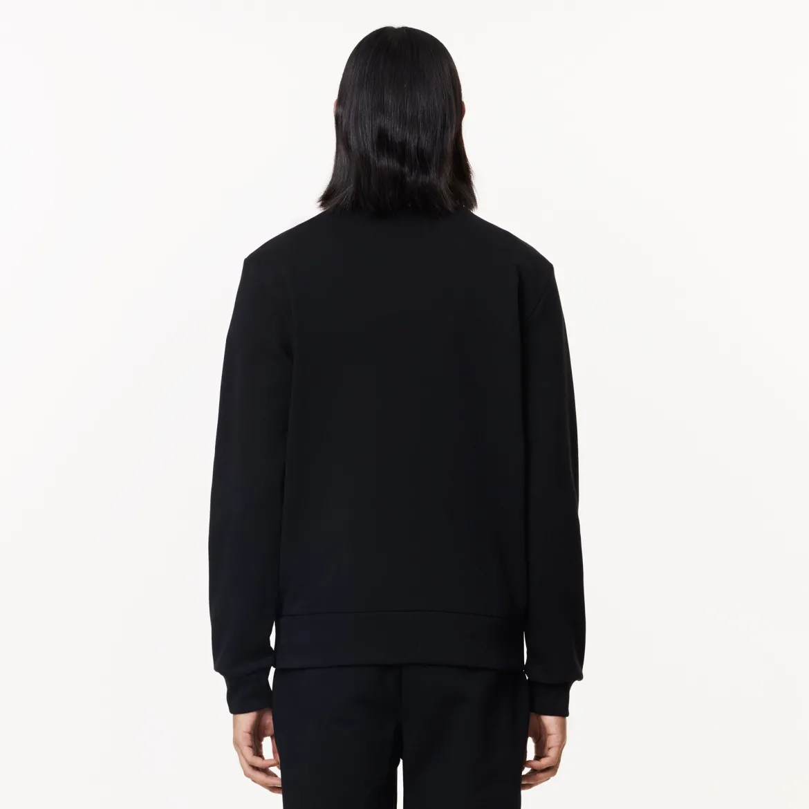 Lacoste Miesten Collegepaita, BRUSHED COTTON FLEEX JOGGER SWEATSHIRT Musta