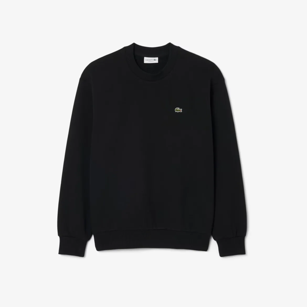 Lacoste miesten collegepaita Cotton Fleece Sweatshirt, musta