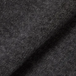 Lacoste miesten neulepusero Monochrome Carded Wool Neck Sweater, tummanharmaa