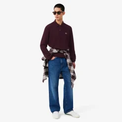 Lacoste miesten pikeepaita L.12.12, viininpunainen