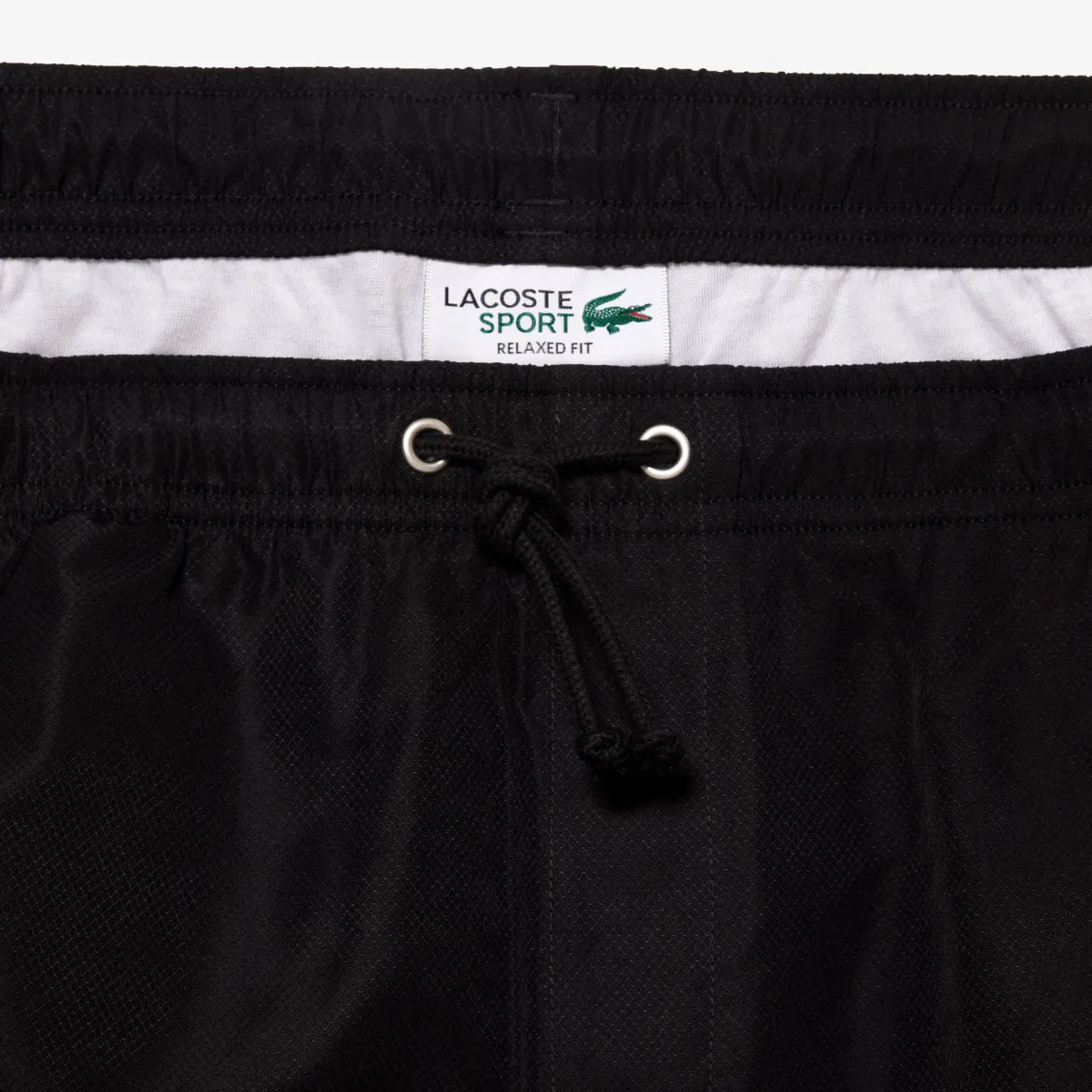 Lacoste miesten shortsit Light Weight Diamond Taffeta Shorts, musta