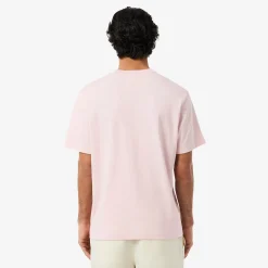 Lacoste miesten t-paita Mid Weight Cotton Jersey T-shirt, vaaleanpunainen