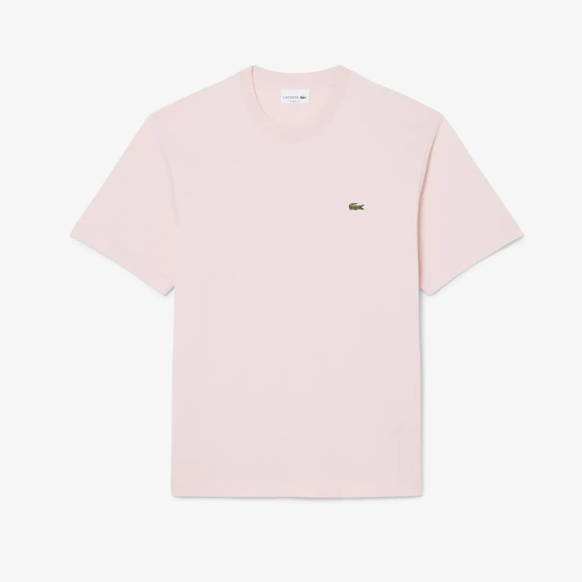 Lacoste miesten t-paita Mid Weight Cotton Jersey T-shirt, vaaleanpunainen