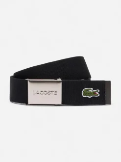 Lacoste miesten vyö 40 Woven Strapbelt, musta