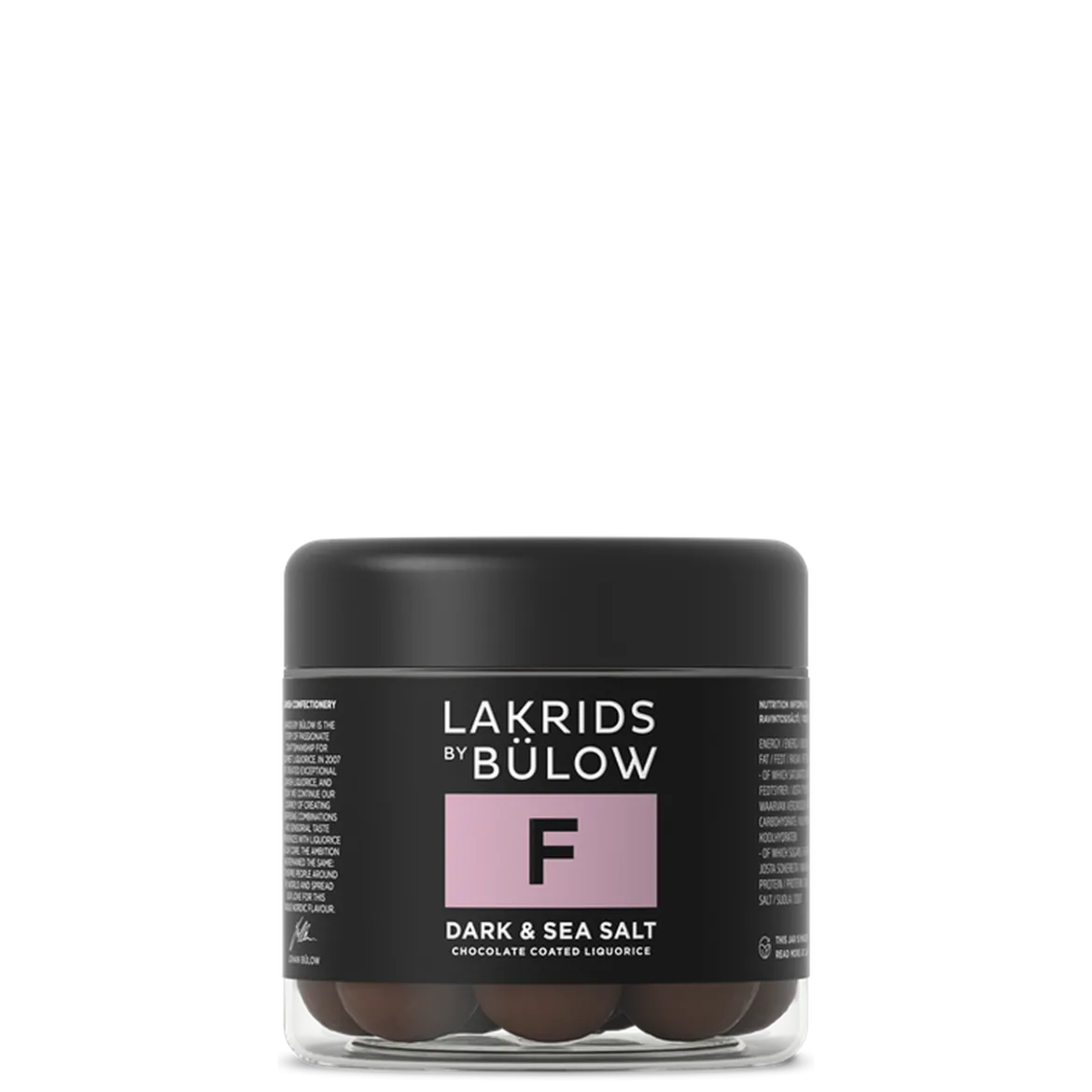 Lakrids by Bülow lakritsi Small F Dark&Sea Salt