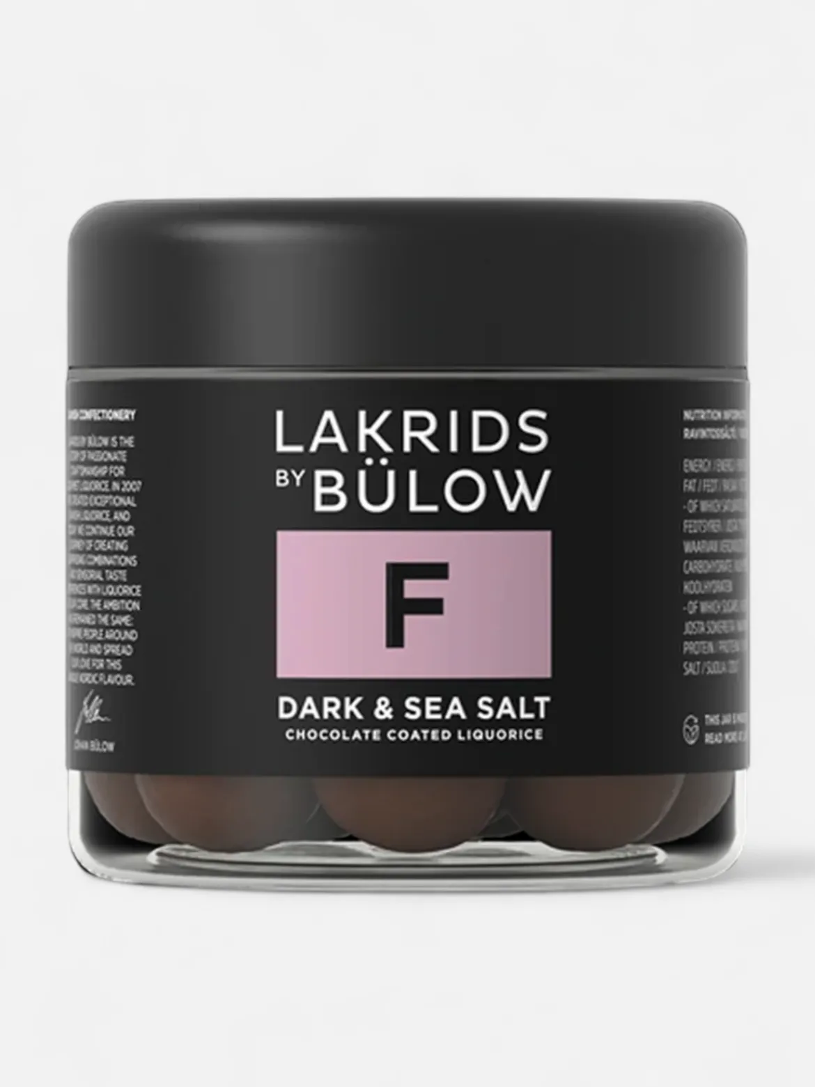 Lakrids by Bülow lakritsi Small F Dark&Sea Salt