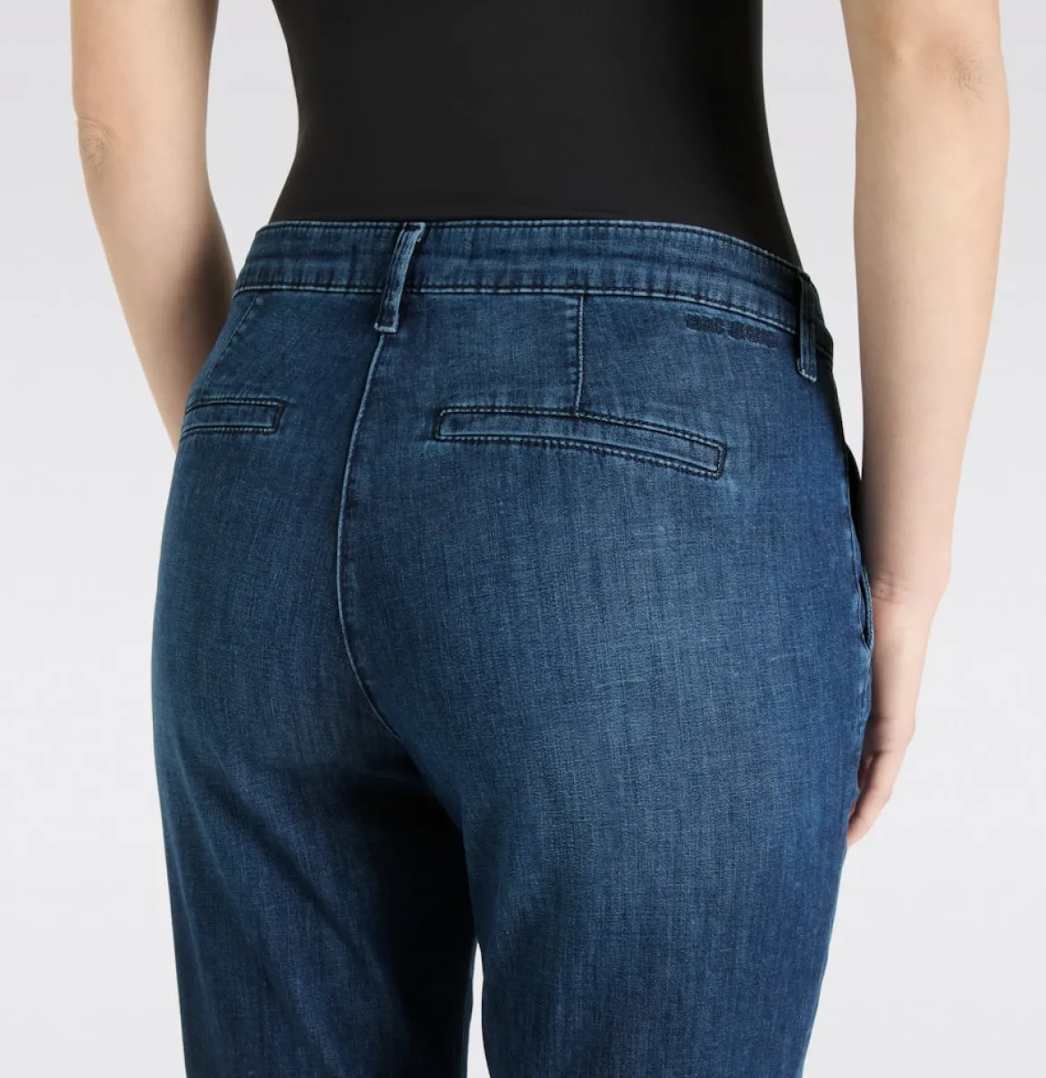 Mac naisten farkut Chino Turn Up, sininen indigo