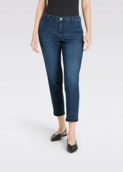 Mac naisten farkut Chino Turn Up, sininen indigo