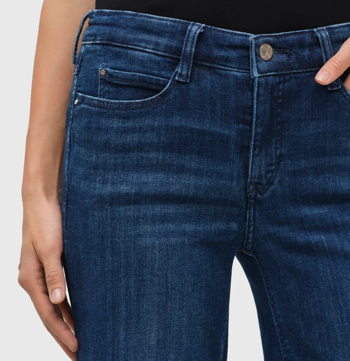 Mac Naisten Farkut Dream Wide Sininen, Indigo