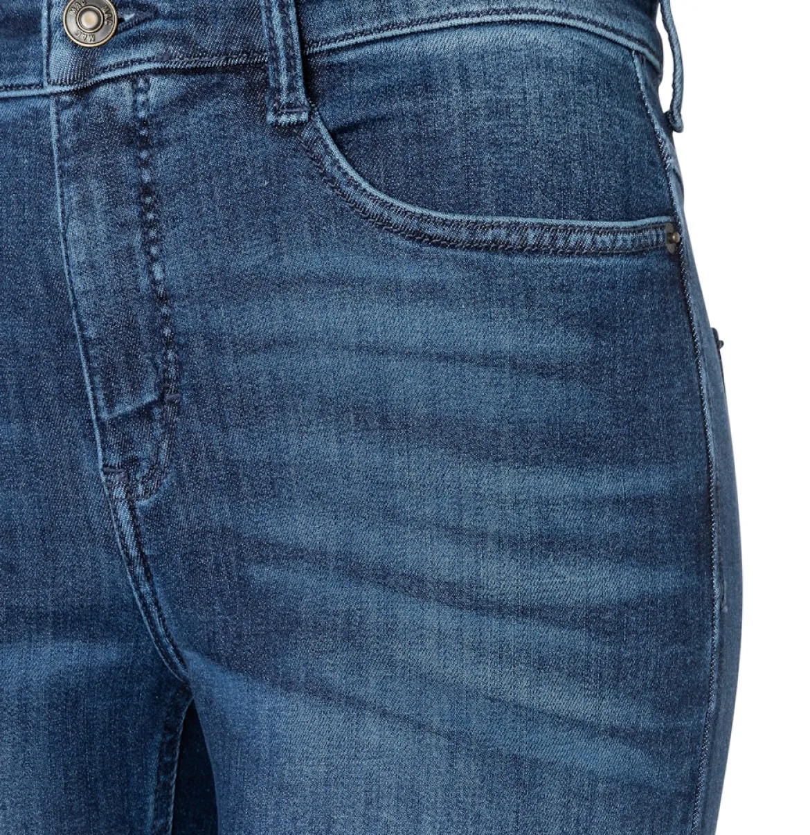 Mac naisten farkut Laura Stretch Denim, tummansininen