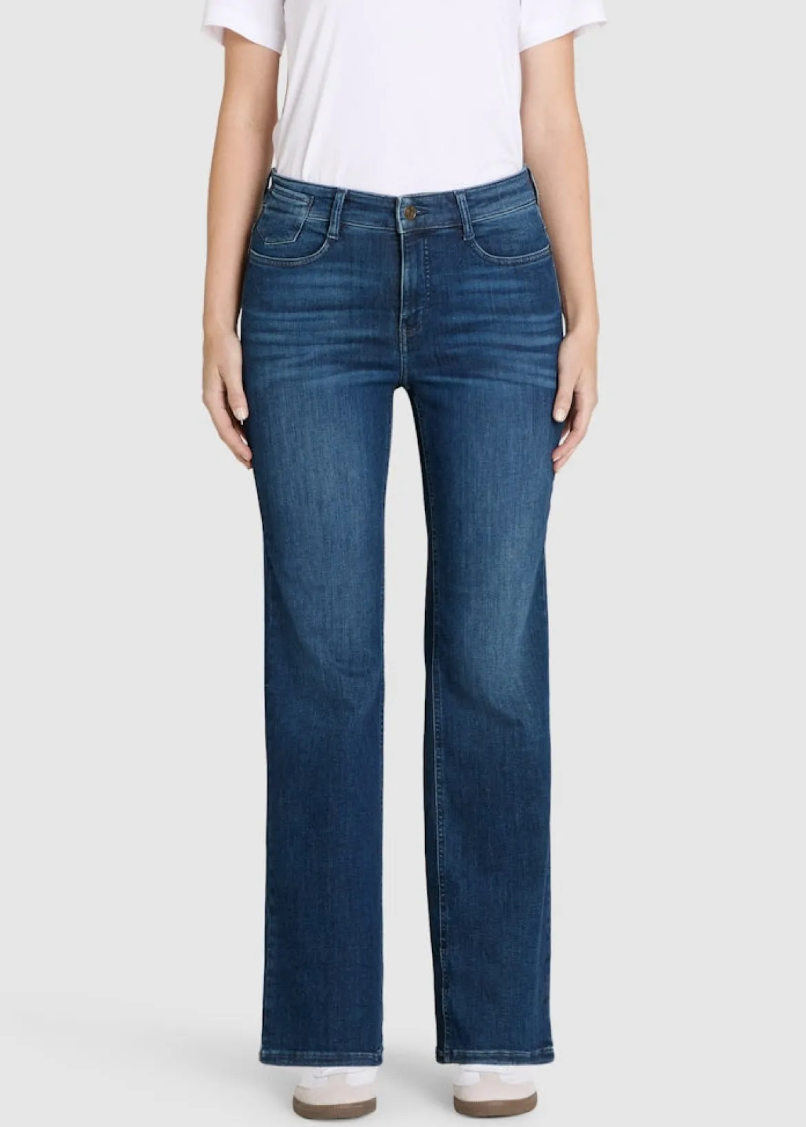 Mac naisten farkut Laura Stretch Denim, tummansininen