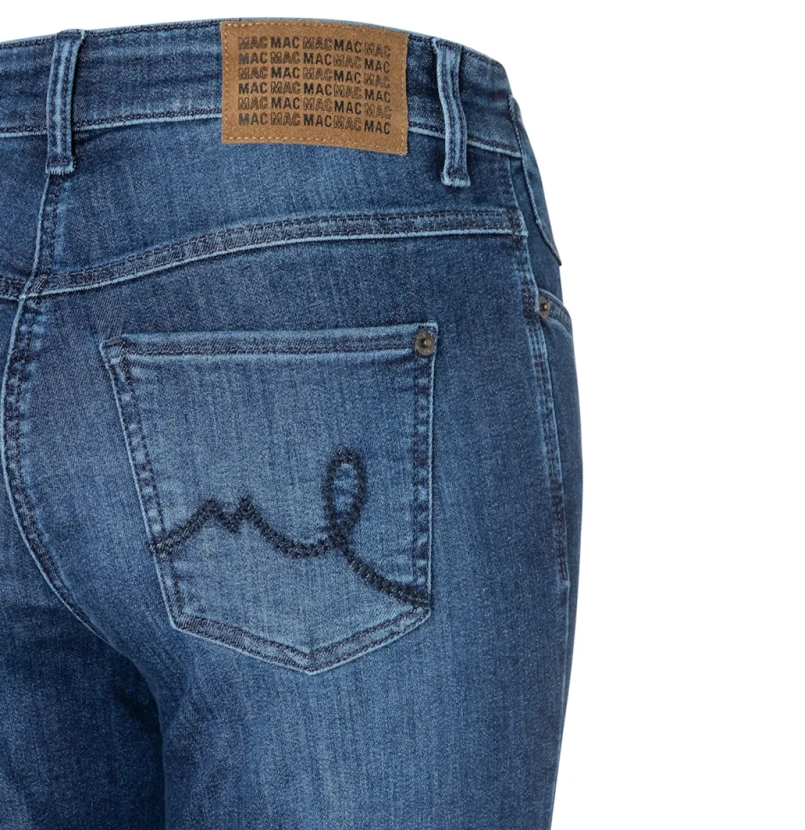 Mac naisten farkut Laura Stretch Denim, tummansininen