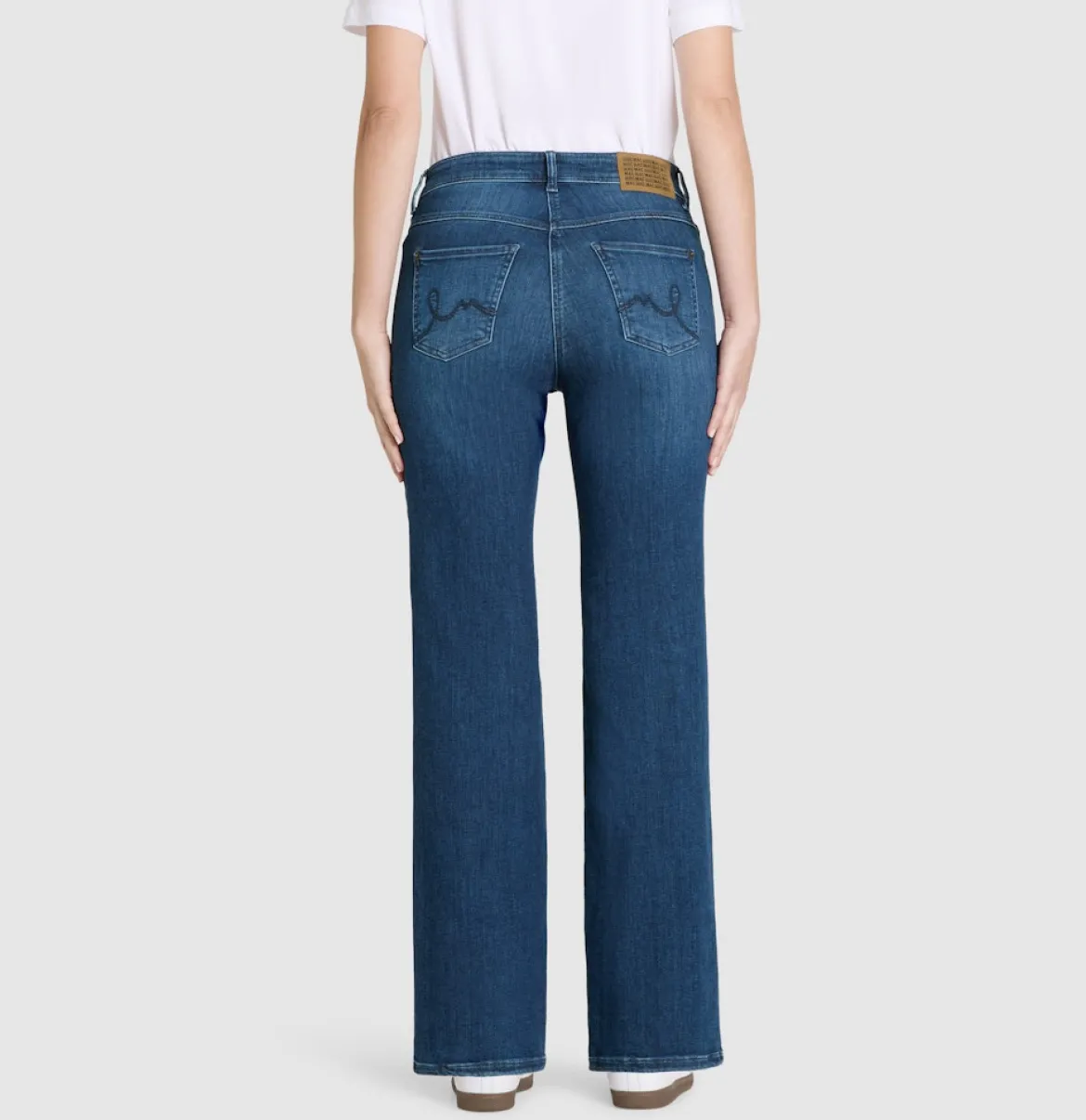 Mac naisten farkut Laura Stretch Denim, tummansininen