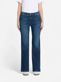 Mac naisten farkut Laura Stretch Denim, tummansininen