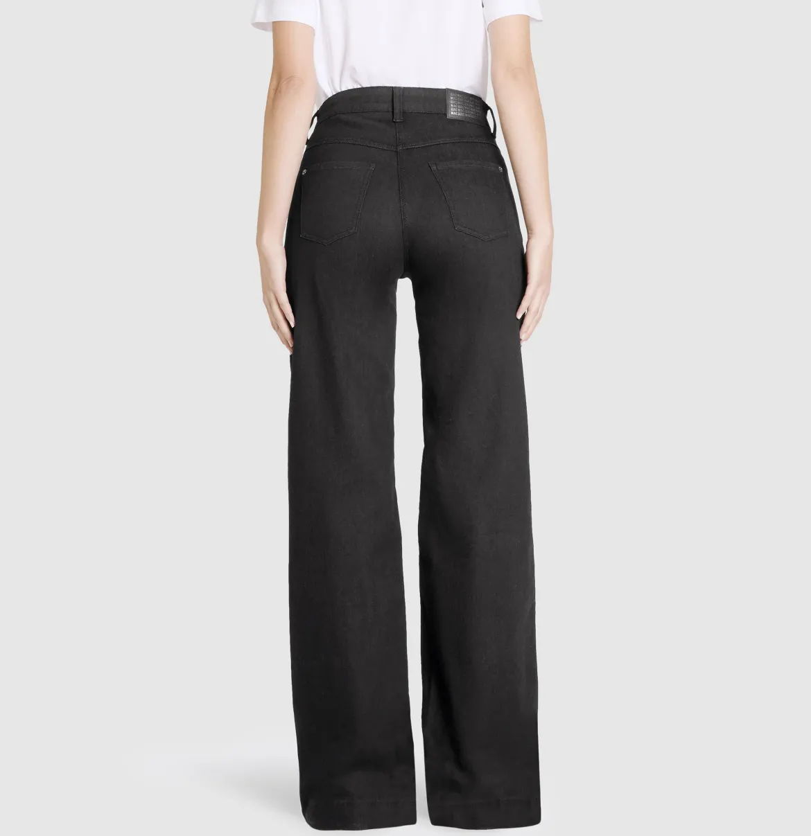 Mac naisten farkut Wide Stretch, musta