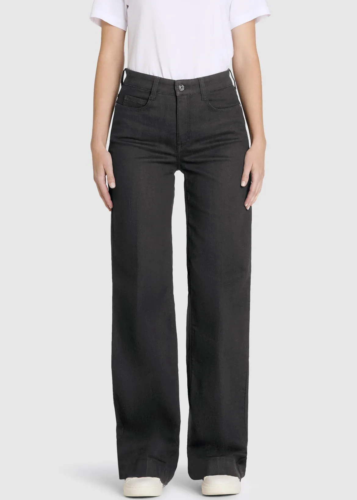 Mac naisten farkut Wide Stretch, musta