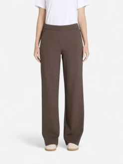 Mac naisten housut Chiara Long Pant, tummanruskea