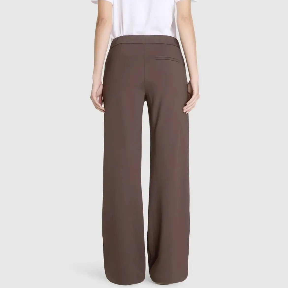 Mac naisten housut Chiara Long Pant, tummanruskea