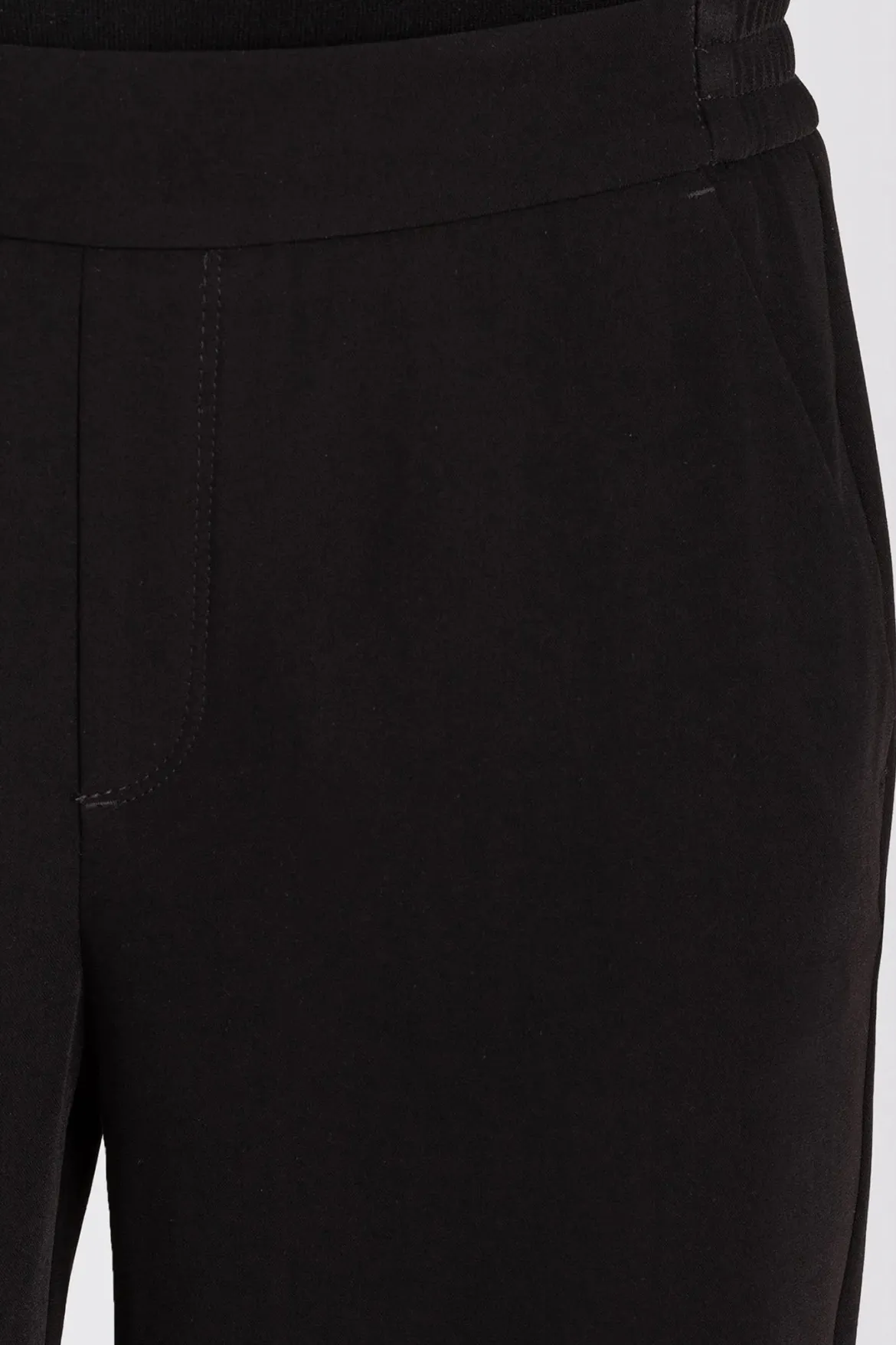 Mac naisten kangashousut Chiara Cropped, musta
