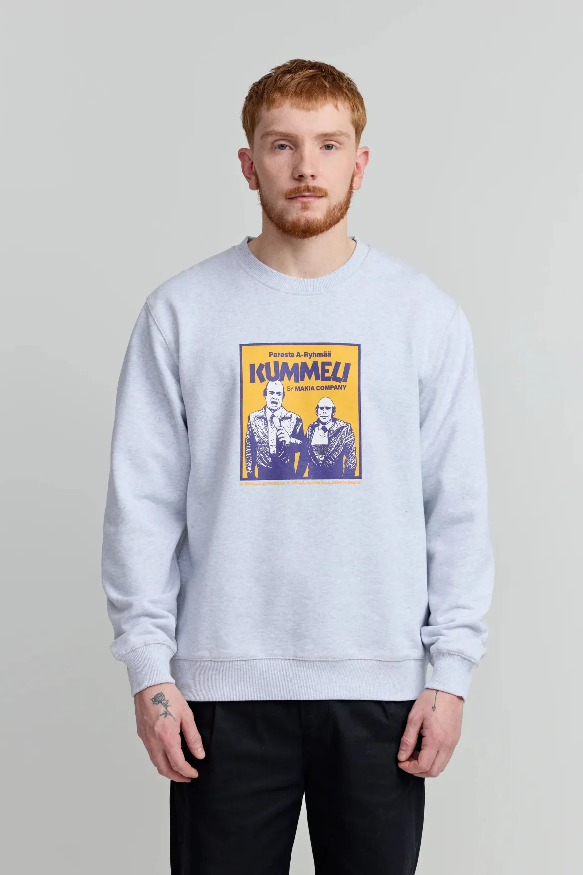 Makia Kummeli A-ryhmä Sweatshirt, vaaleanharmaa