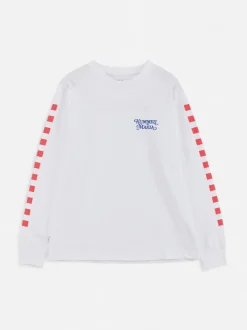 Makia Kummeli Gastronomie Long Sleeve, valkoinen
