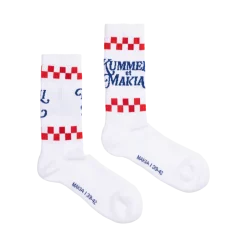 Makia Kummeli Gastronomie Socks, valkoinen