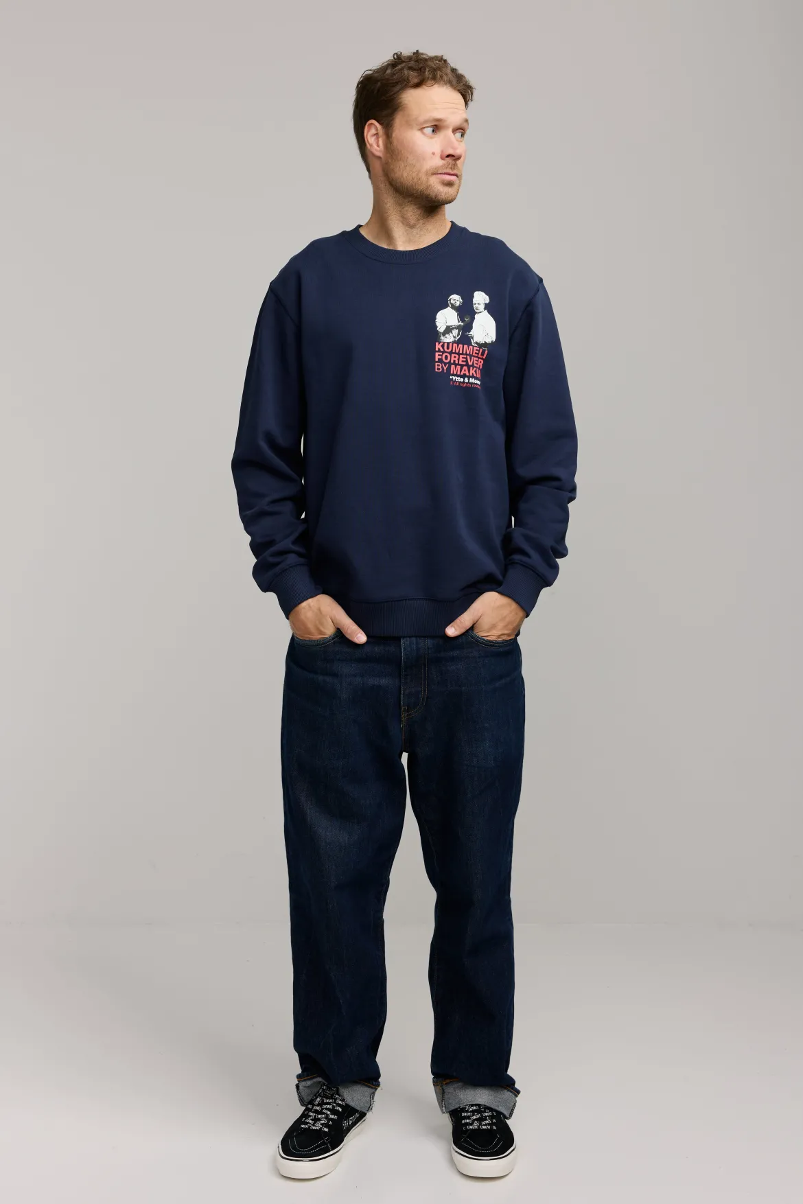 Makia Kummeli Gastronomie Sweatshirt, tummansininen