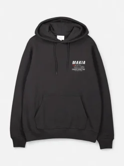 Makia Kummeli Racing Hooded Sweatshirt, musta