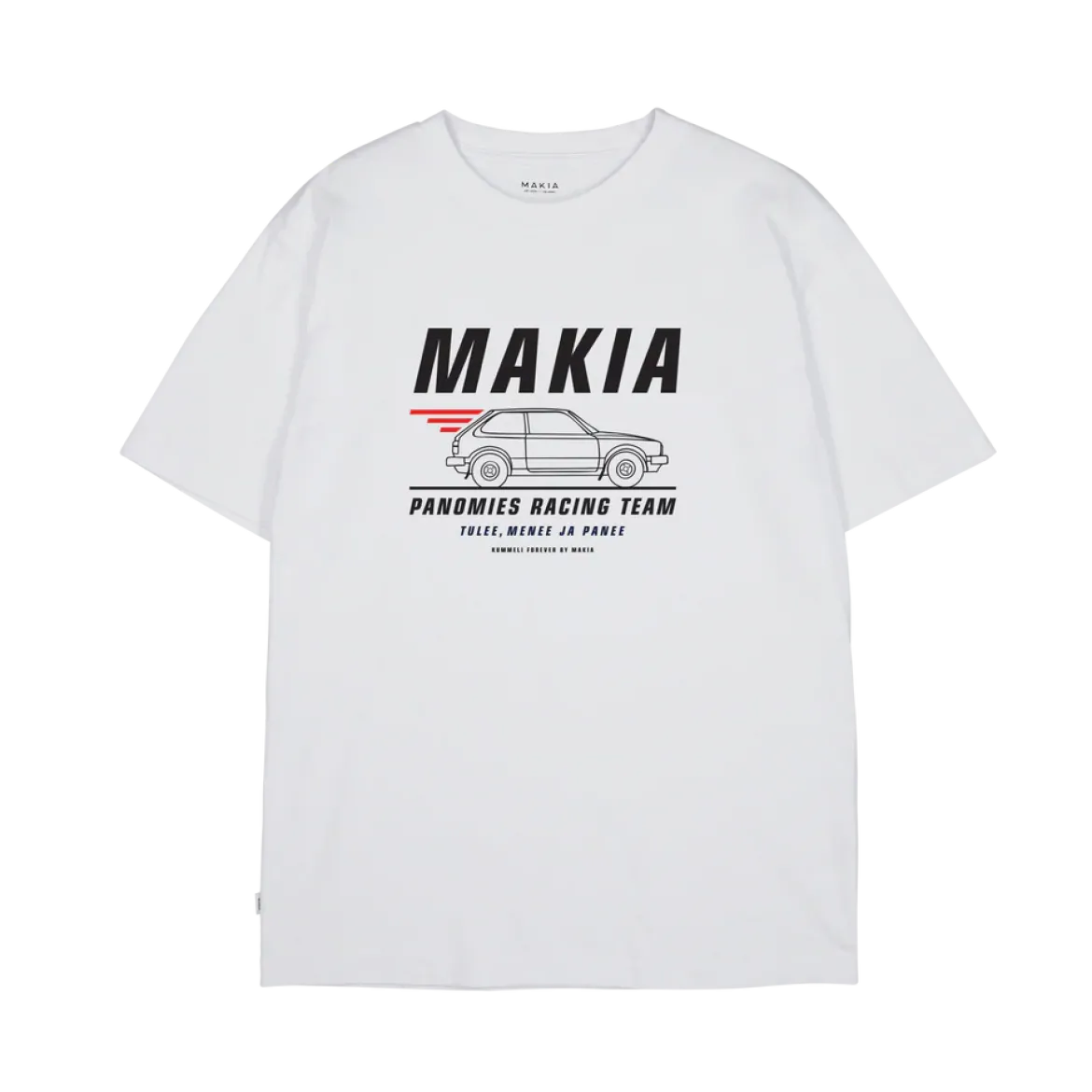 Makia Kummeli Racing T-shirt, valkoinen