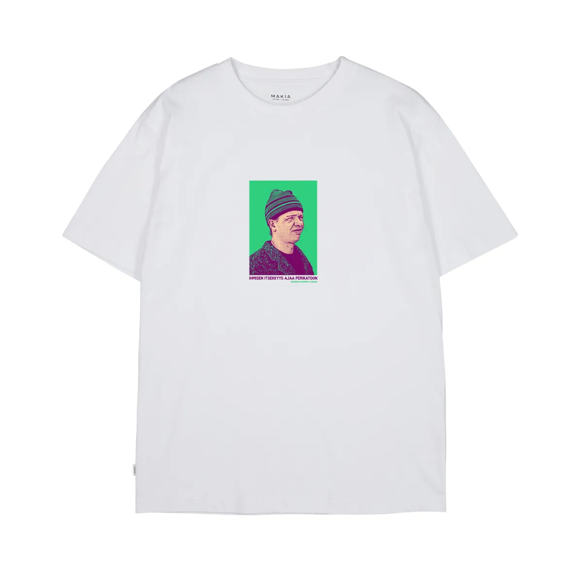 Makia Kummeli Ympäristöruutu T-shirt, valkoinen