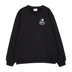 Makia miesten collegepaita K Cosmic Sweatshirt, musta