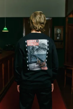 Makia miesten collegepaita Kekkonen Sweatshirt, musta