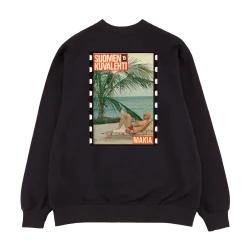 Makia miesten collegepaita Kekkonen Sweatshirt, musta