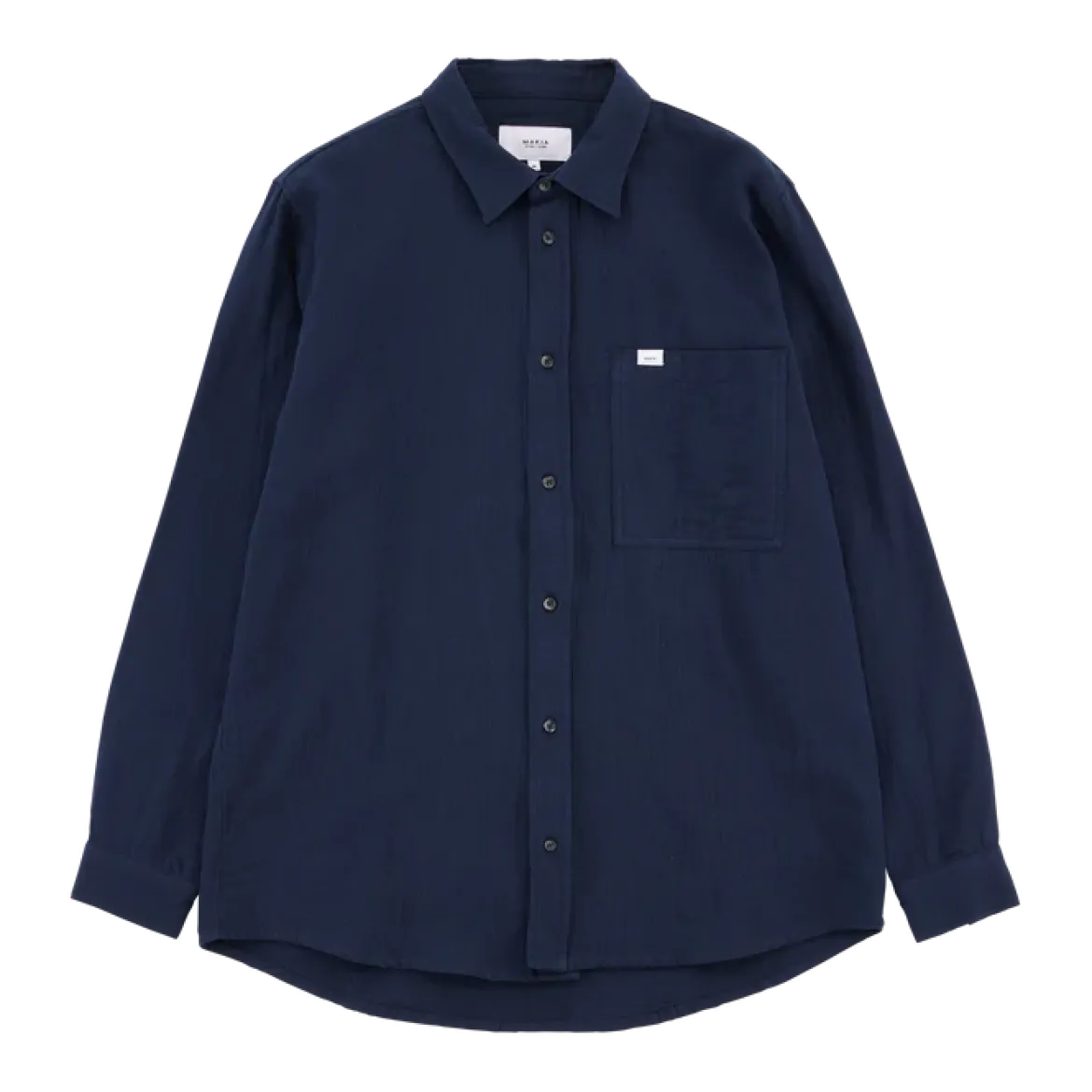 Makia miesten kauluspaita, HUSK SHIRT Tummansininen