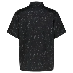 Makia miesten kauluspaita Pasturage Shirt Black Hayn, musta kuosi