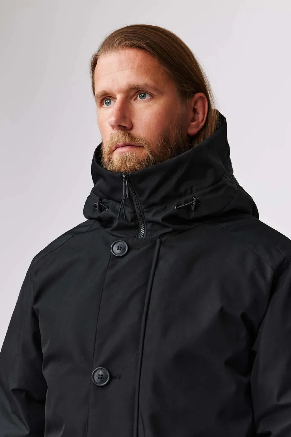 Makia Miesten Parkatakki, HELSINKI PARKA Musta