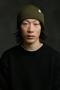 Makia miesten pipo Merino Beanie, Khaki