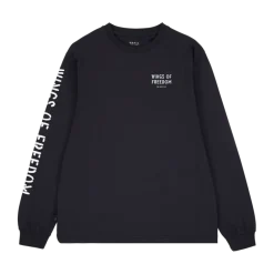 Makia miesten pitkähihainen paita Wings Long Sleeve, musta