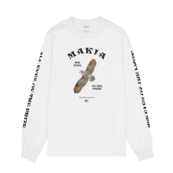Makia miesten pitkähihainen paita Bubi Long Sleeve, valkoinen