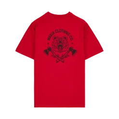 Makia miesten t-paita Bear T-shirt, punainen