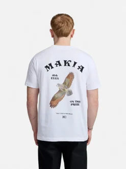 Makia miesten t-paita Bruun T-shirt, valkoinen