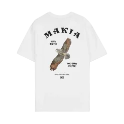 Makia miesten t-paita Bruun T-shirt, valkoinen