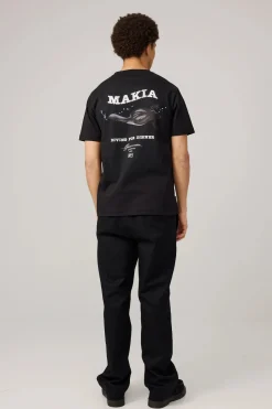 Makia miesten t-paita Erik T-shirt, musta