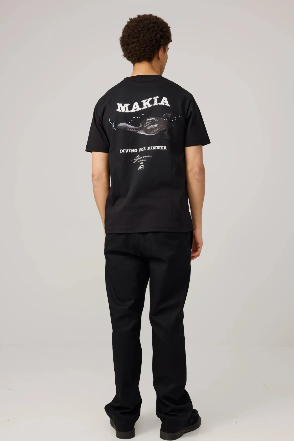 Makia miesten t-paita Erik T-shirt, musta