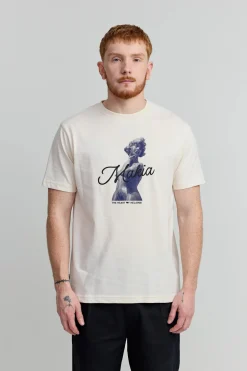 Makia miesten t-paita Havis T-shirt, luonnonvalkoinen