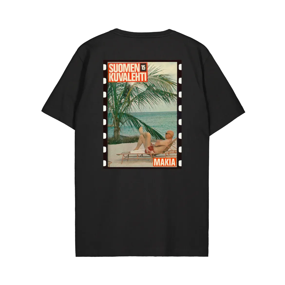 Makia miesten t-paita Kekkonen T-Shirt, musta