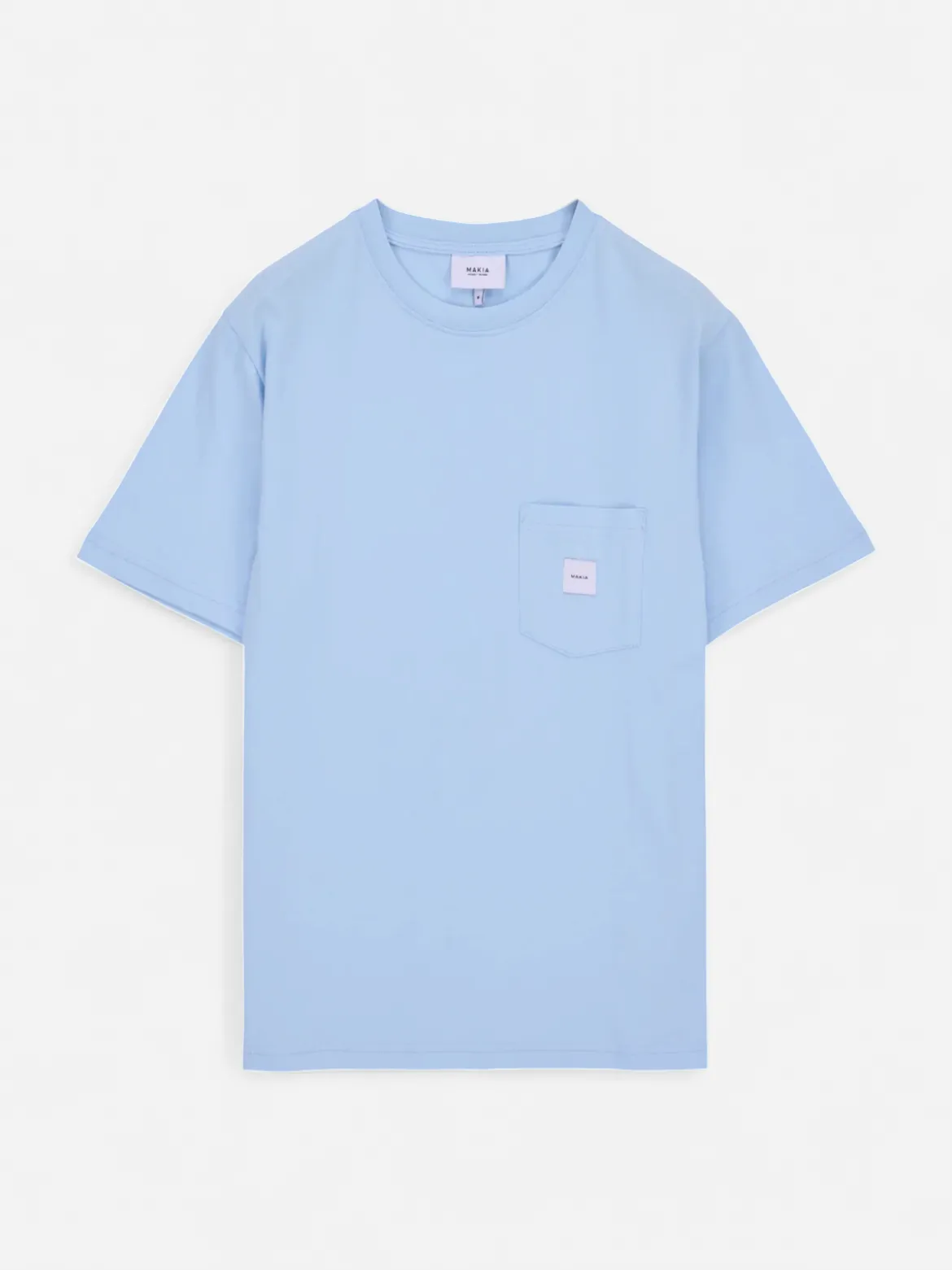 Makia miesten t-paita K Square Pocket t-shirt, vaaleansininen