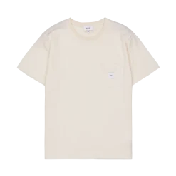 Makia miesten t-paita K Square Pocket t-shirt, luonnonvalkoinen
