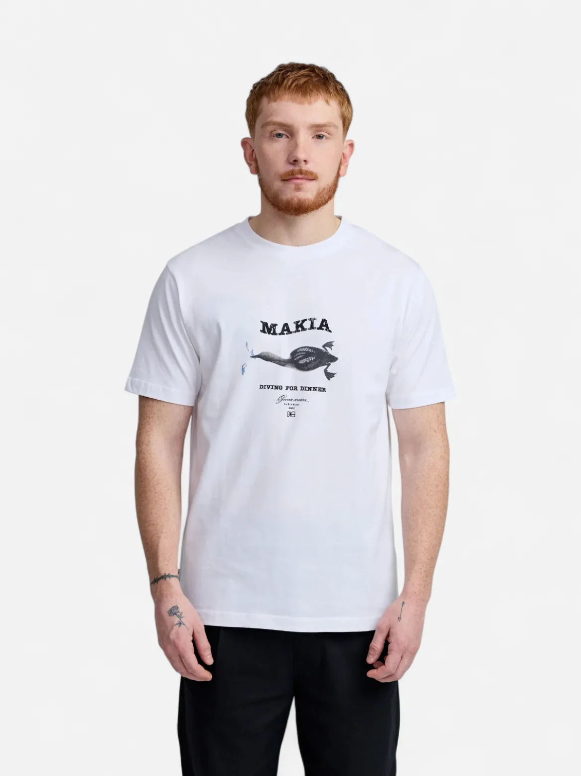 Makia miesten t-paita Loon, valkoinen